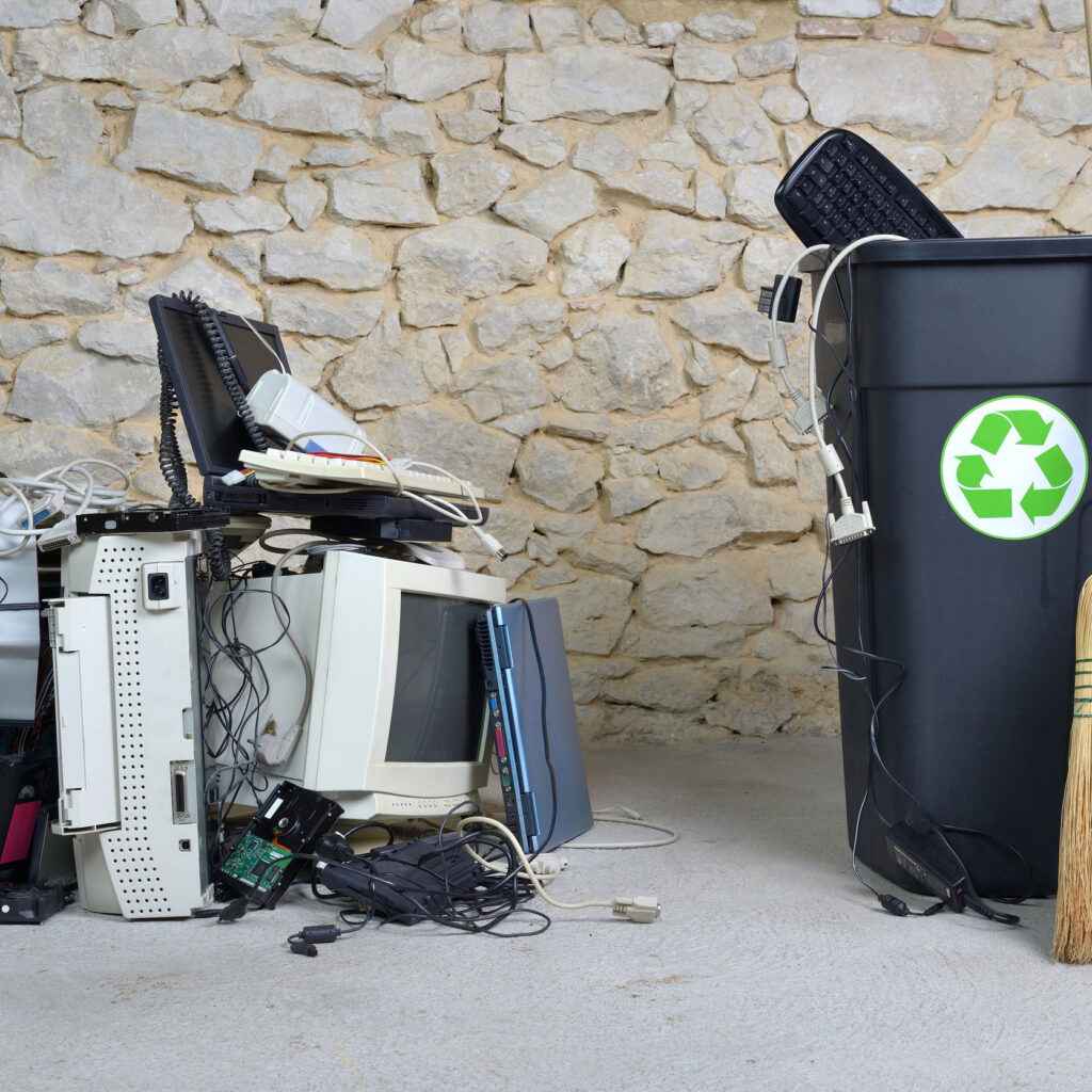Waste Recycling and Green Earth Logo