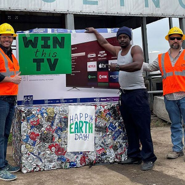 Waste Recycling and Green Earth Logo