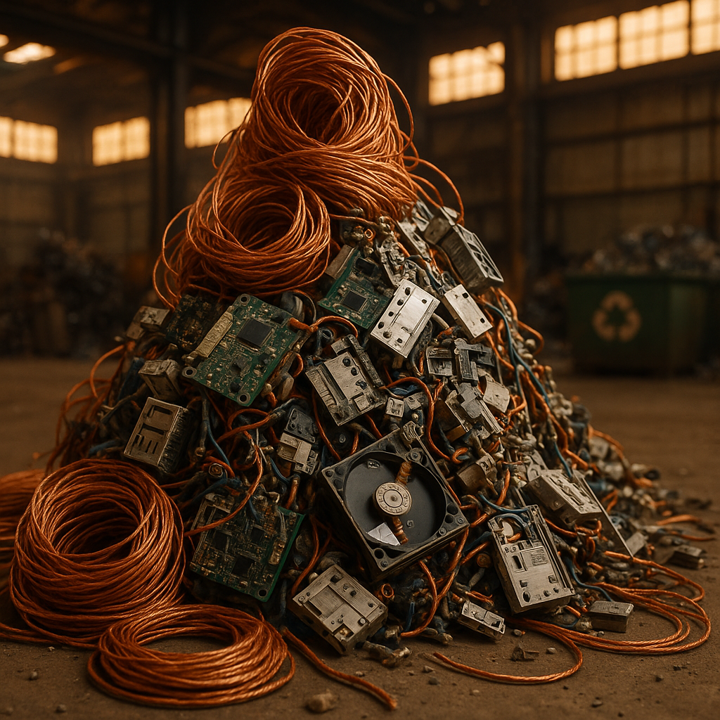 Waste Recycling and Green Earth Logo