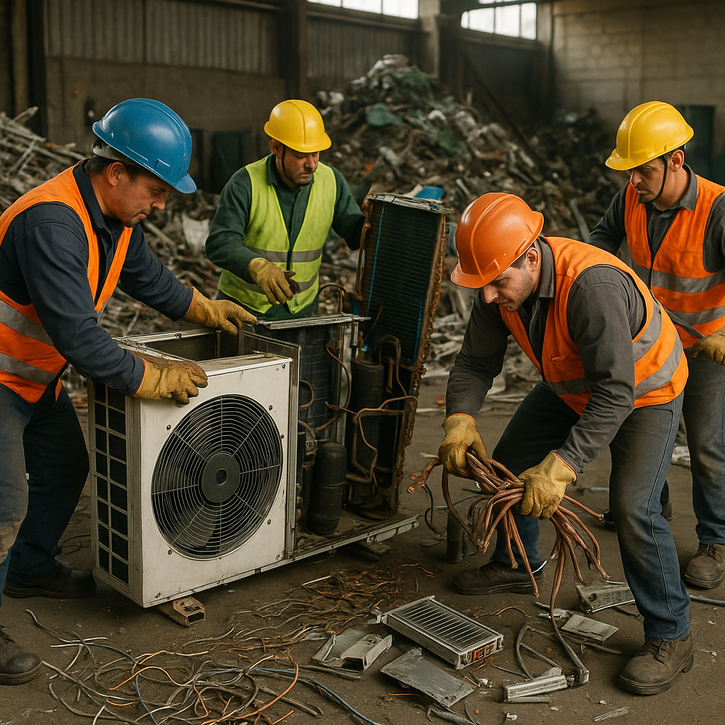 Waste Recycling and Green Earth Logo