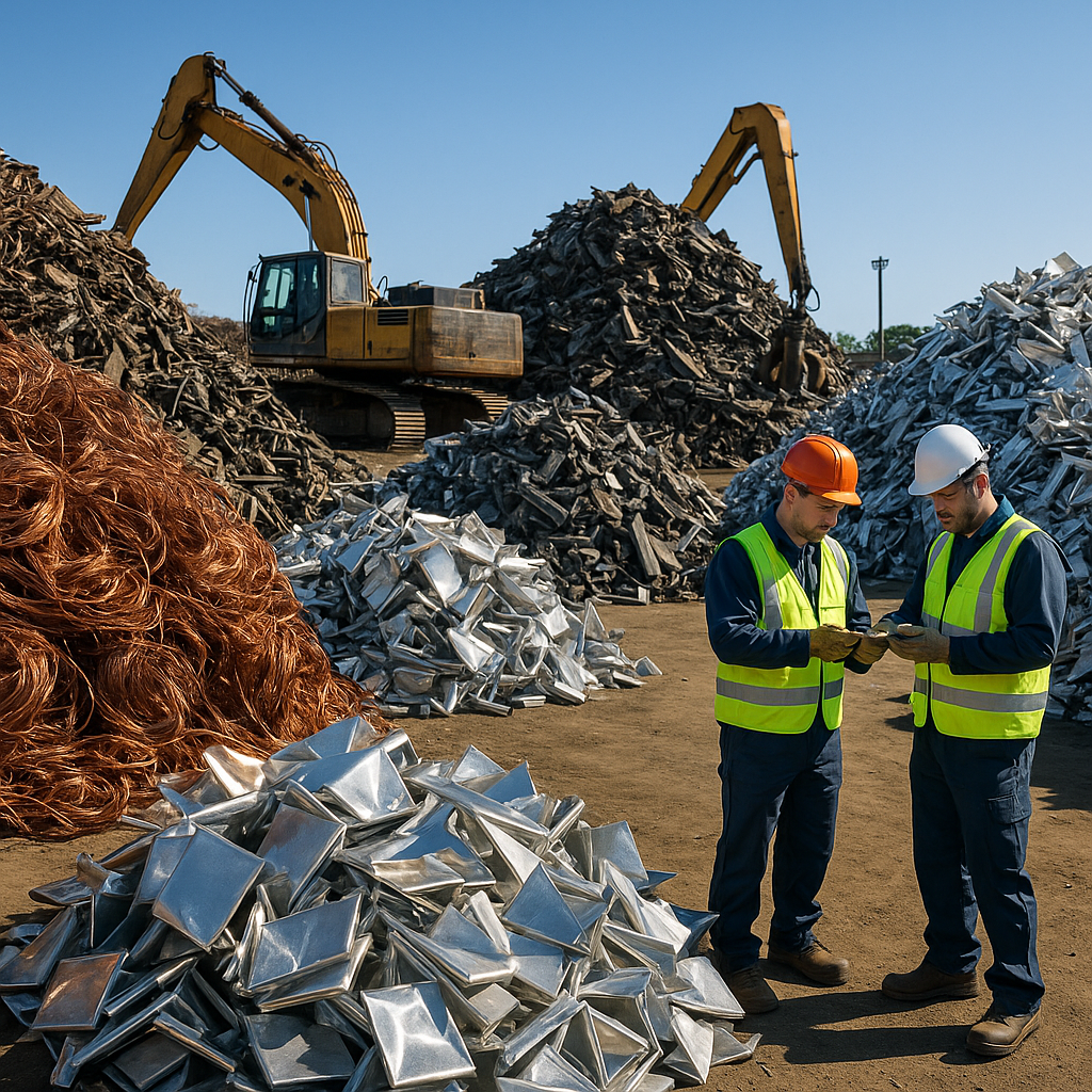 Waste Recycling and Green Earth Logo