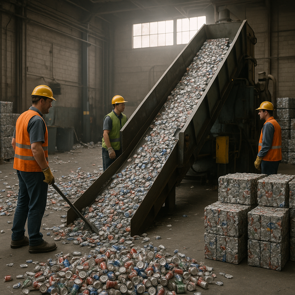 Waste Recycling and Green Earth Logo