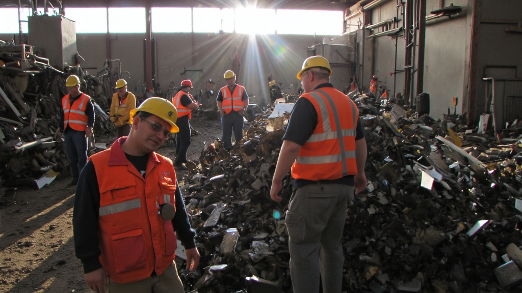 Waste Recycling and Green Earth Logo
