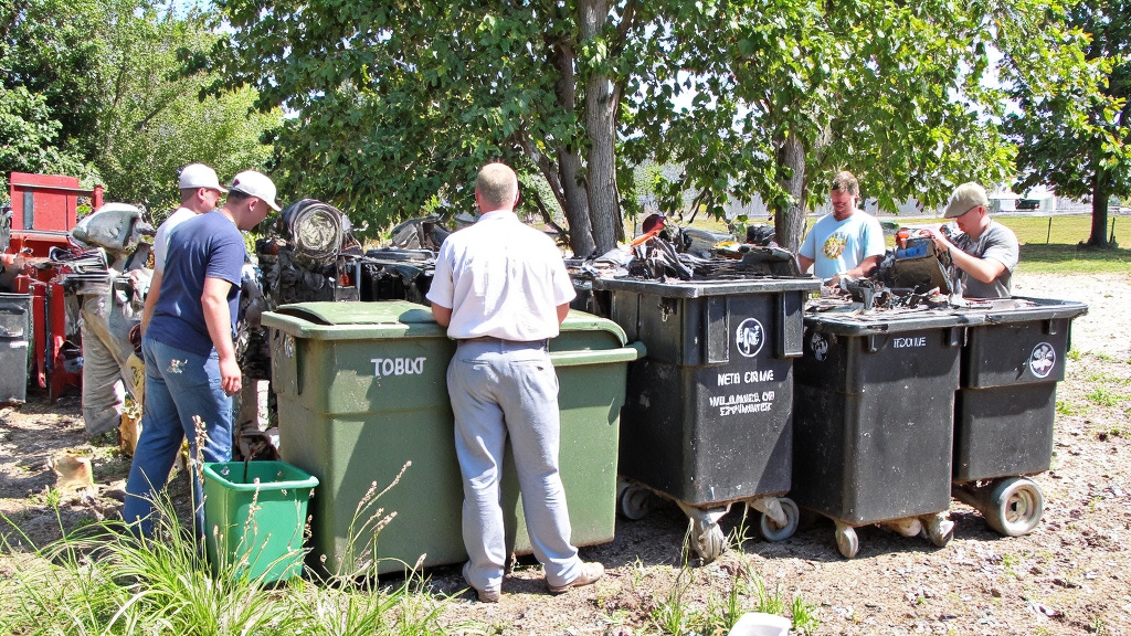 Waste Recycling and Green Earth Logo
