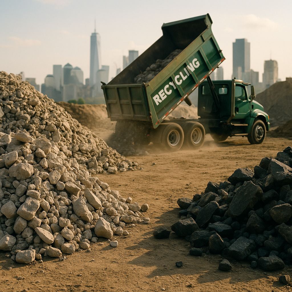 Waste Recycling and Green Earth Logo