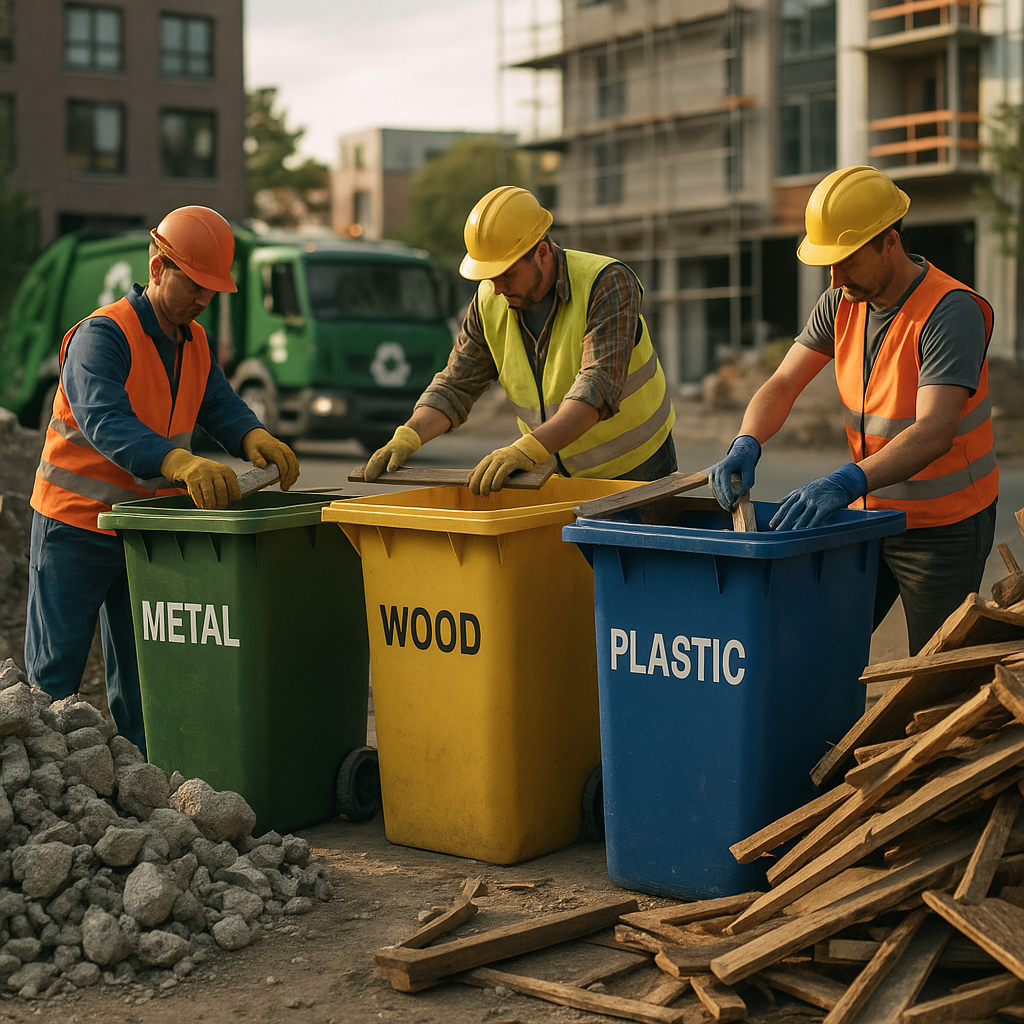 Waste Recycling and Green Earth Logo