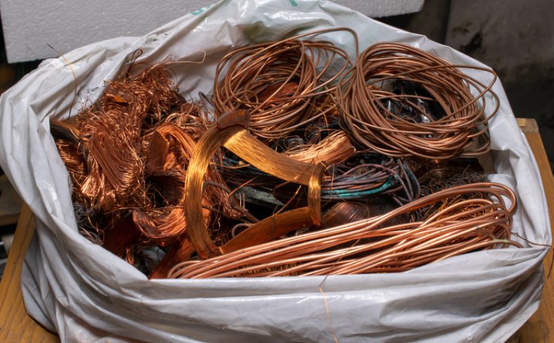 Copper waste for recycling in Dallas, TX