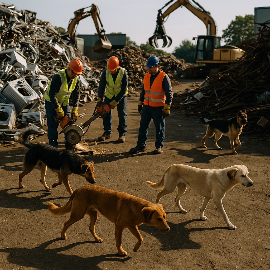 Waste Recycling and Green Earth Logo