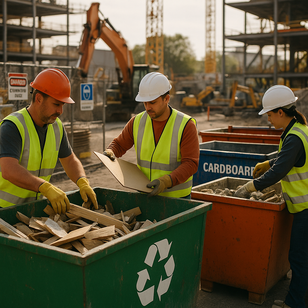 Waste Recycling and Green Earth Logo