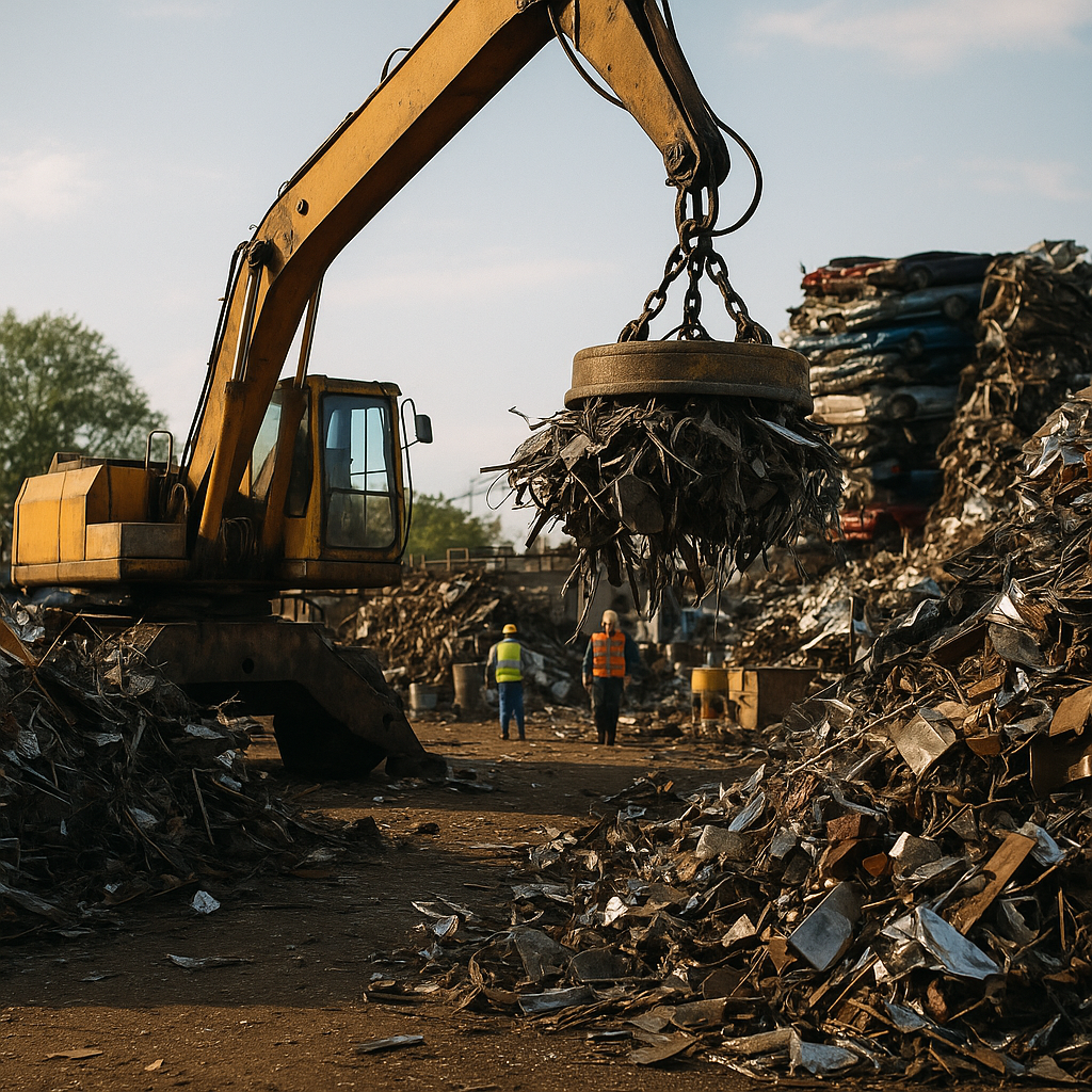 Waste Recycling and Green Earth Logo