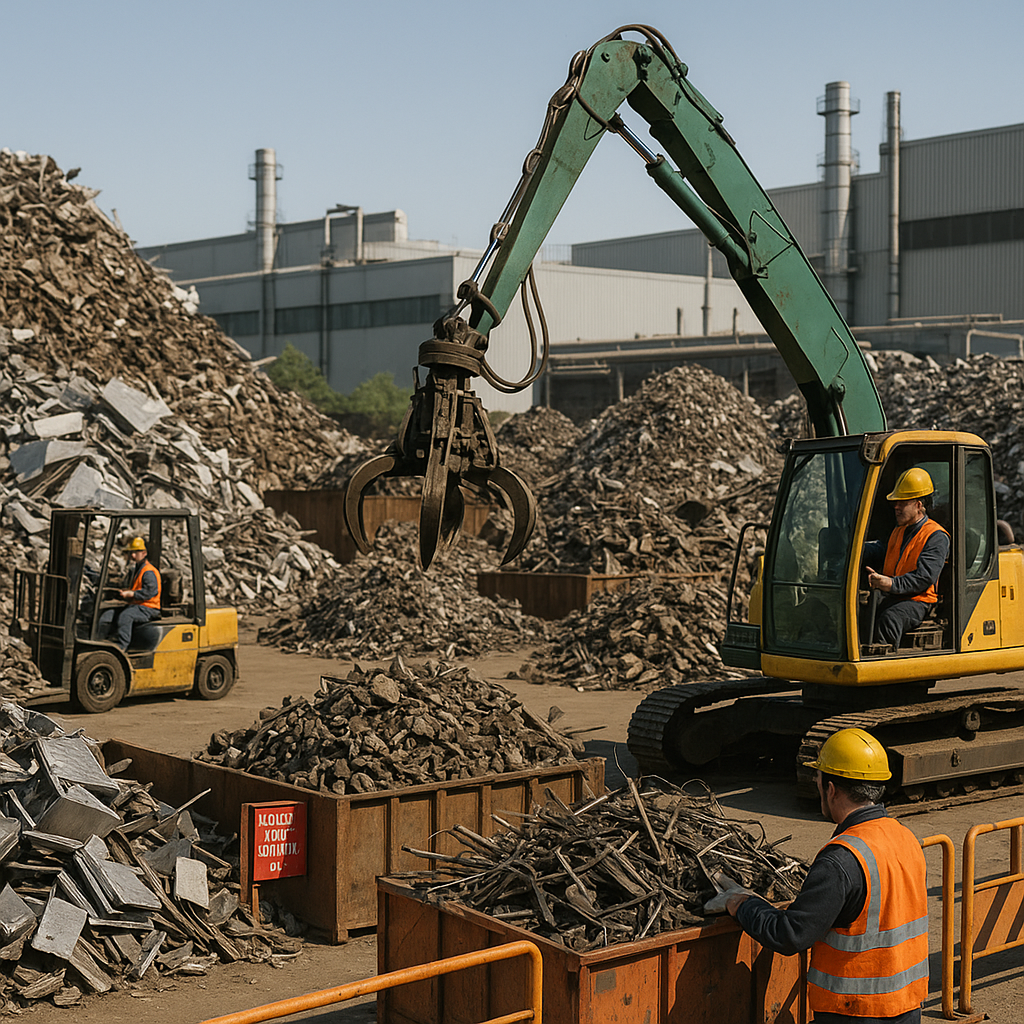 Waste Recycling and Green Earth Logo