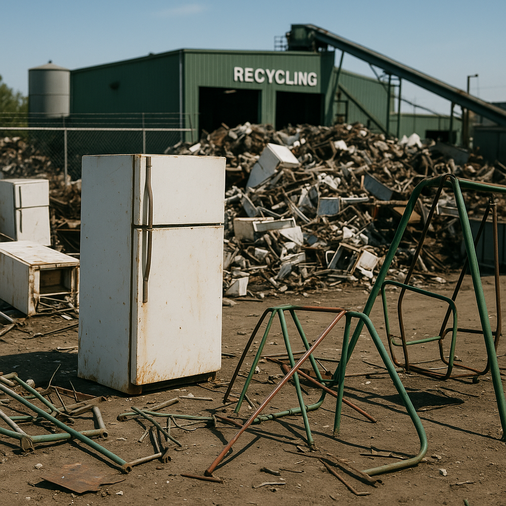 Waste Recycling and Green Earth Logo