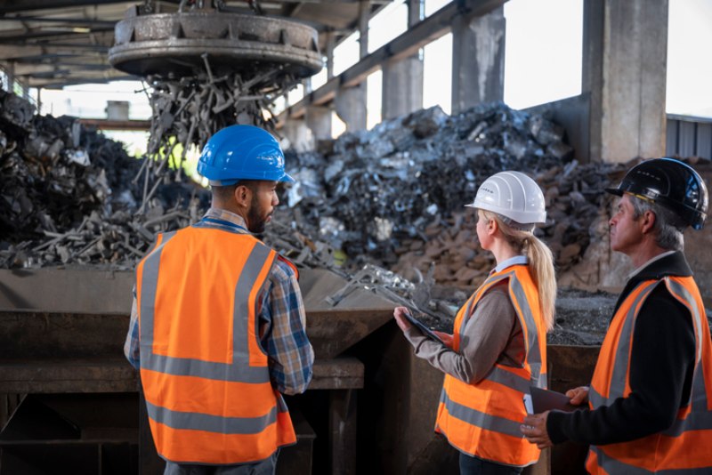 Staff waiting for magnet sorting in Dallas, TX
