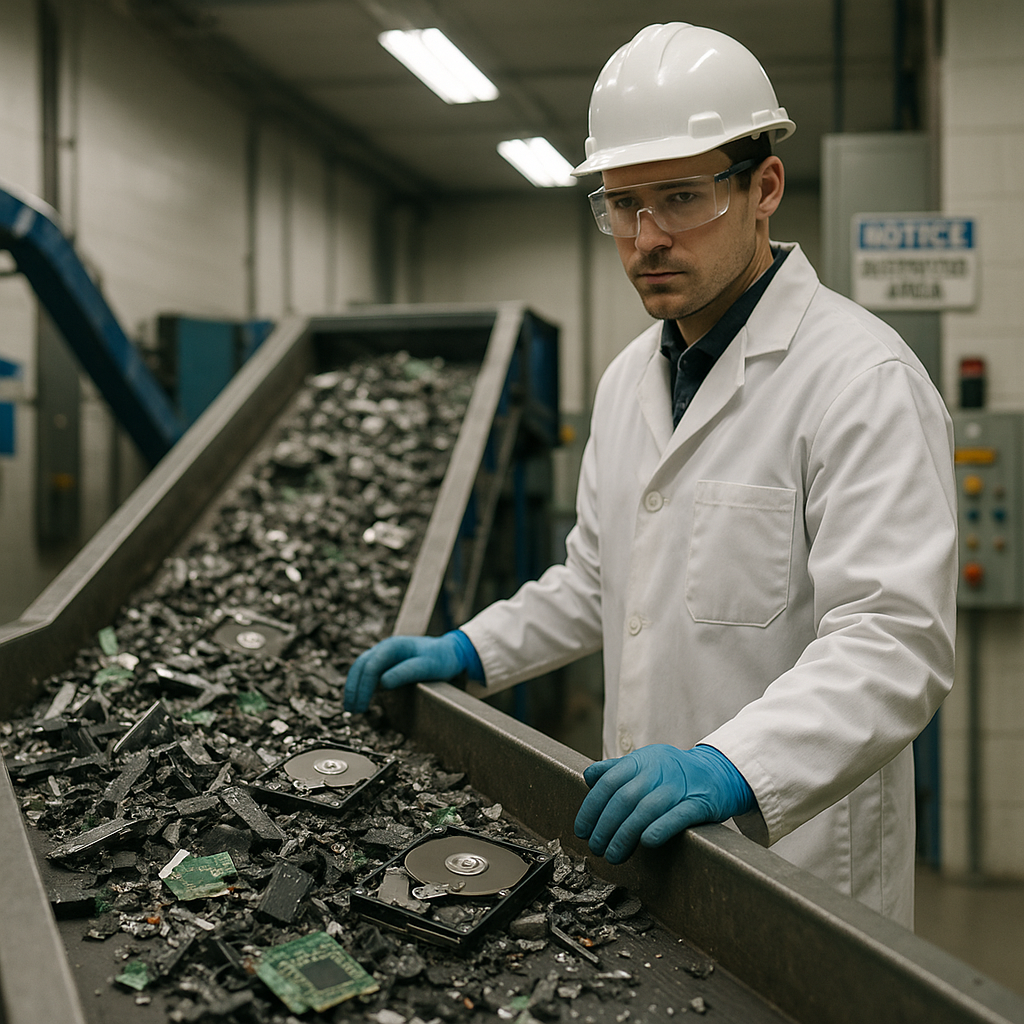 Waste Recycling and Green Earth Logo