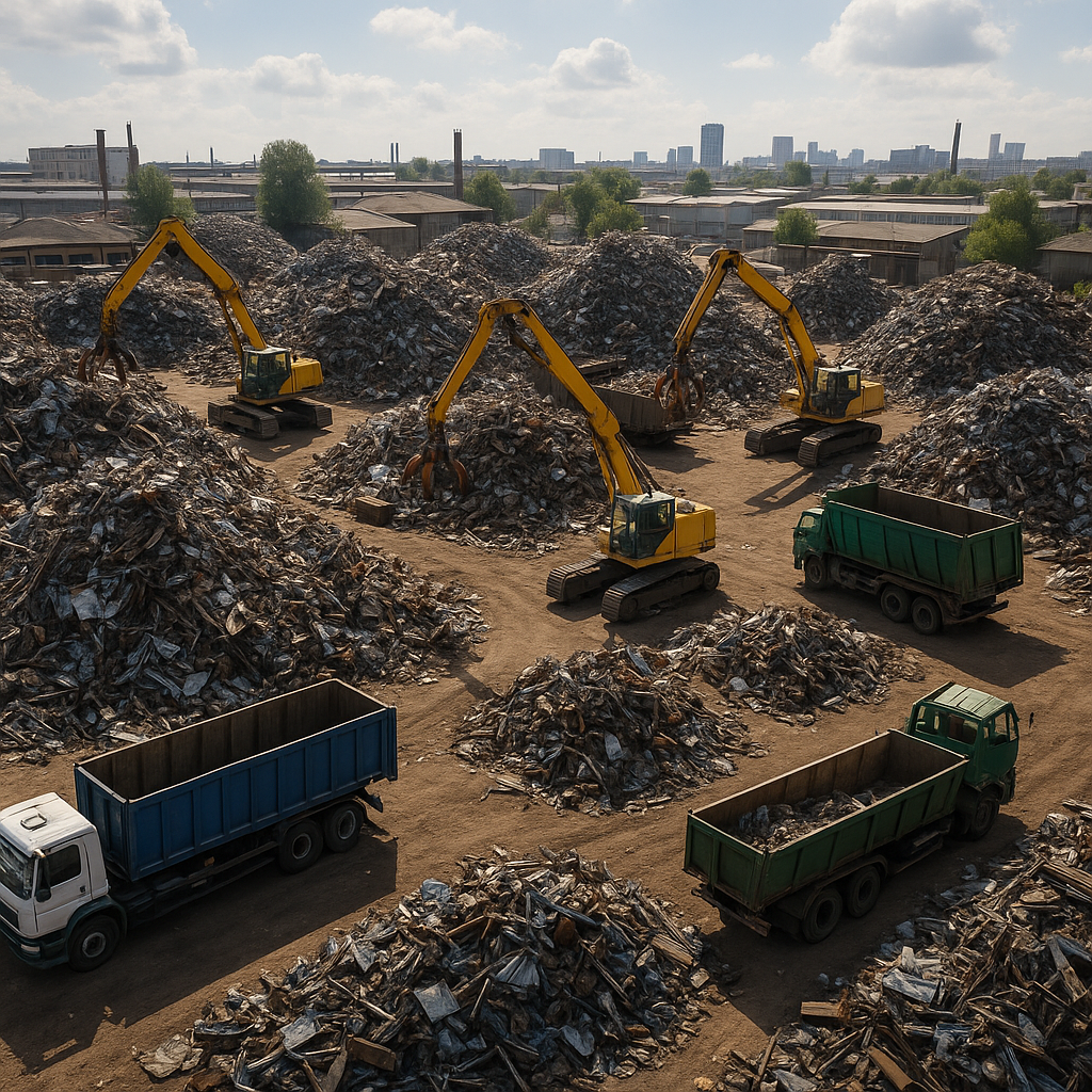 Waste Recycling and Green Earth Logo