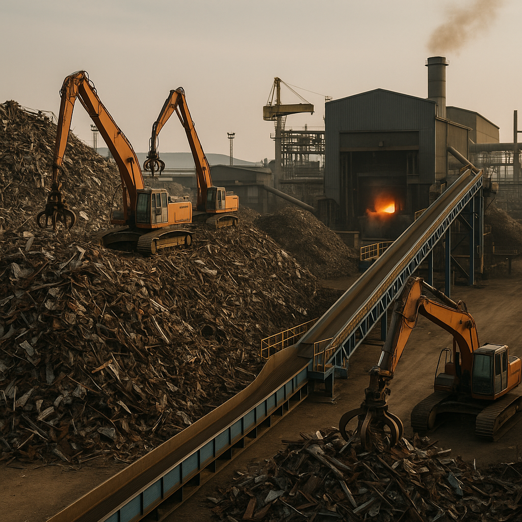 Waste Recycling and Green Earth Logo