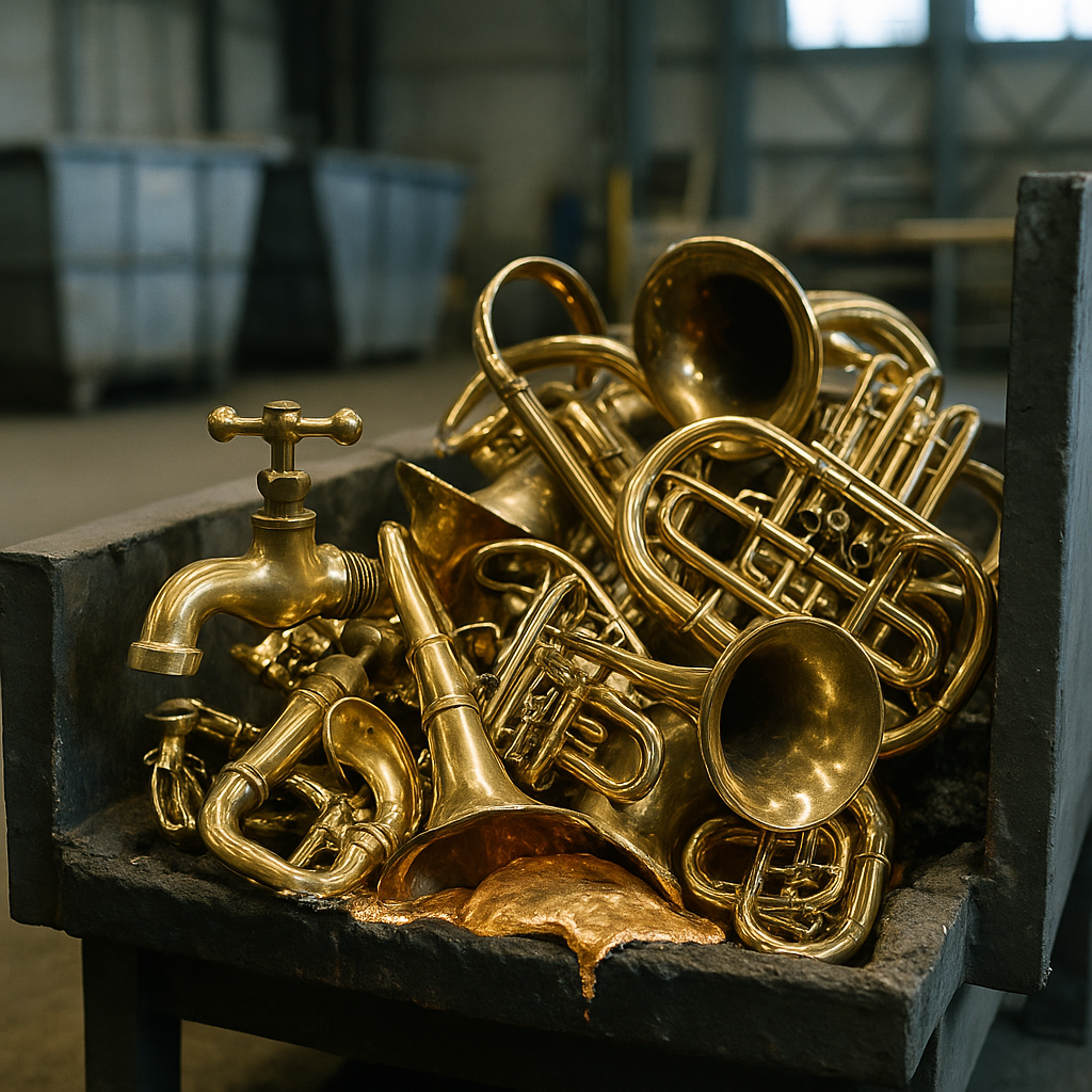 E‑waste and demolition waste are mixed at a waste recycling site in Dallas, TX