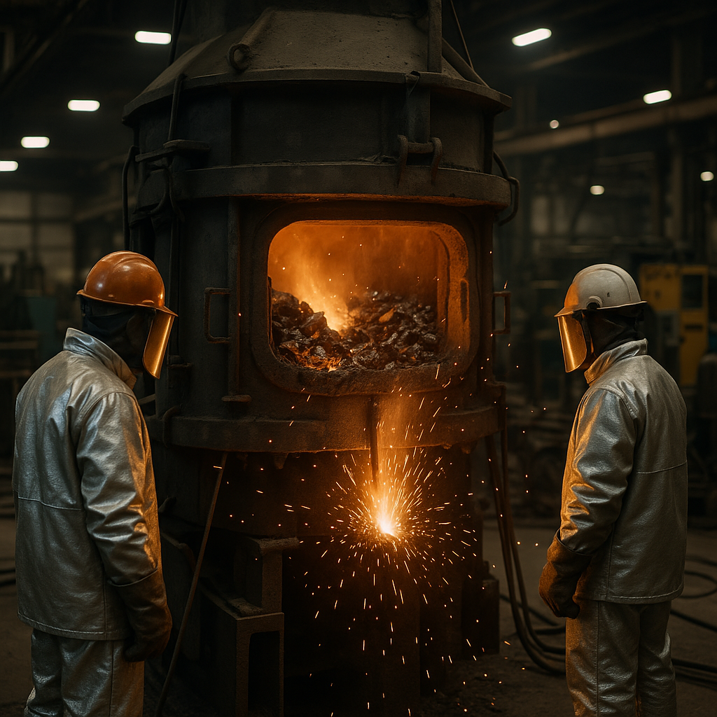 E‑waste and demolition waste are mixed at a waste recycling site in Dallas, TX