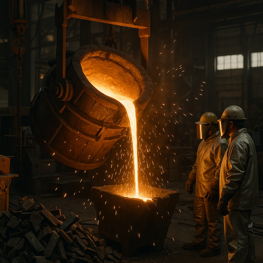 E‑waste and demolition waste are mixed at a waste recycling site in Dallas, TX