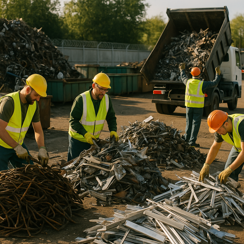 Waste Recycling and Green Earth Logo