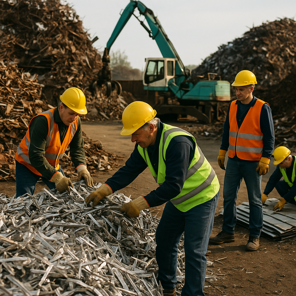 Waste Recycling and Green Earth Logo