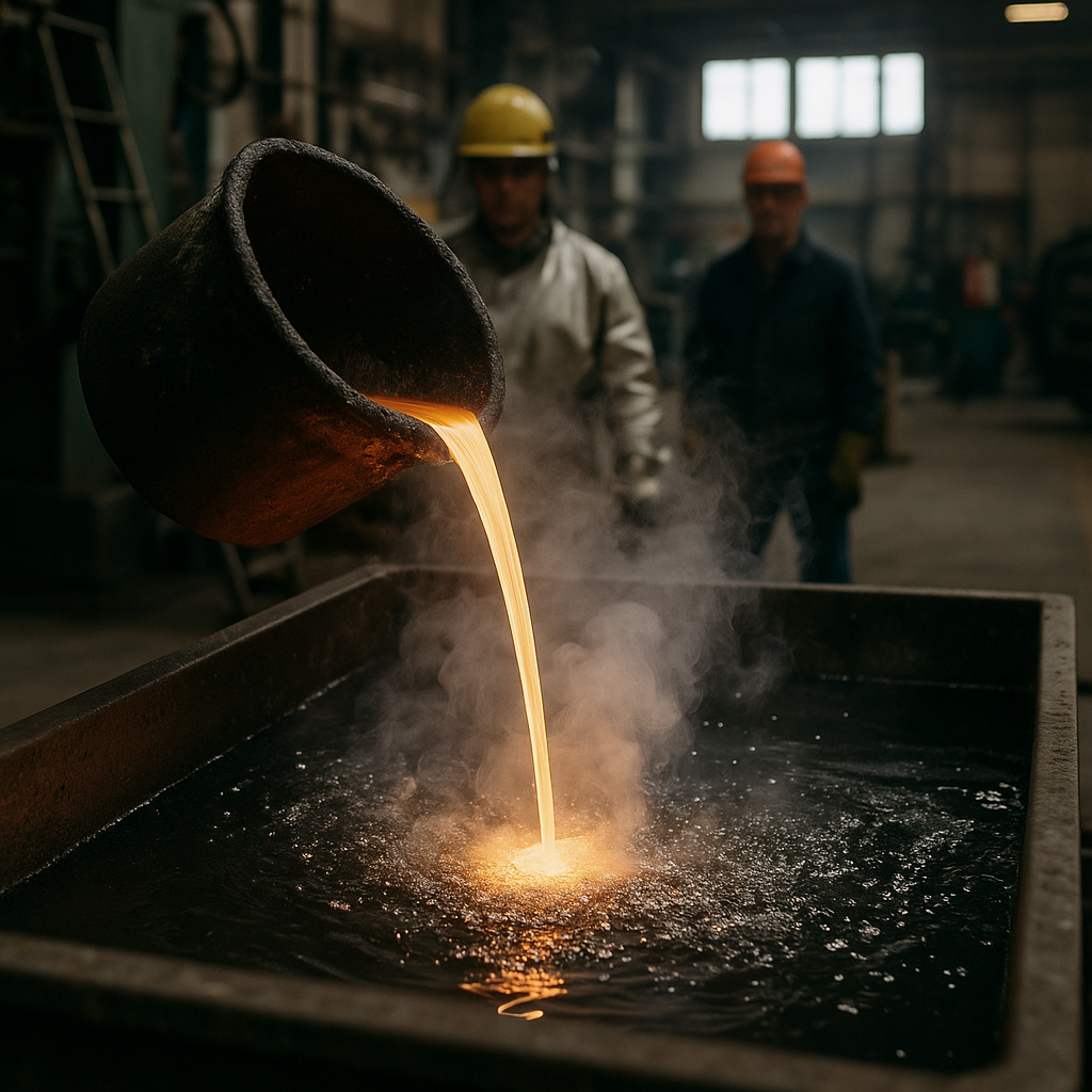 E‑waste and demolition waste are mixed at a waste recycling site in Dallas, TX