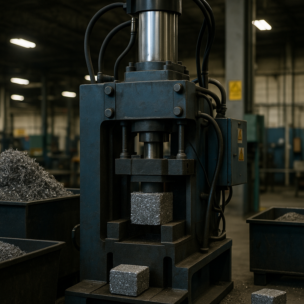 E‑waste and demolition waste are mixed at a waste recycling site in Dallas, TX