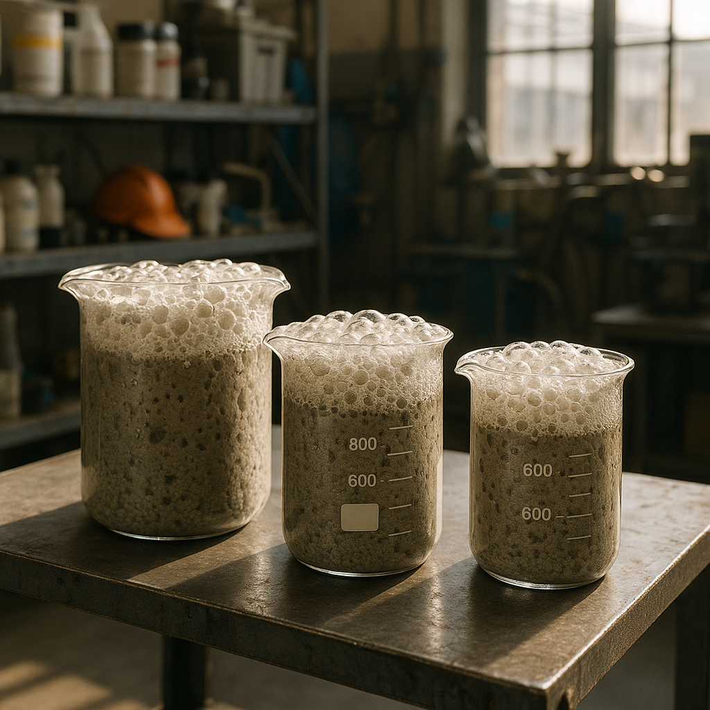 E‑waste and demolition waste are mixed at a waste recycling site in Dallas, TX