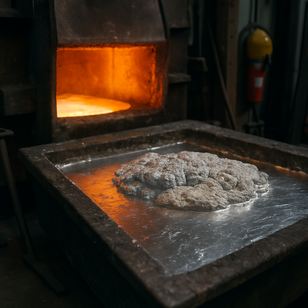E‑waste and demolition waste are mixed at a waste recycling site in Dallas, TX