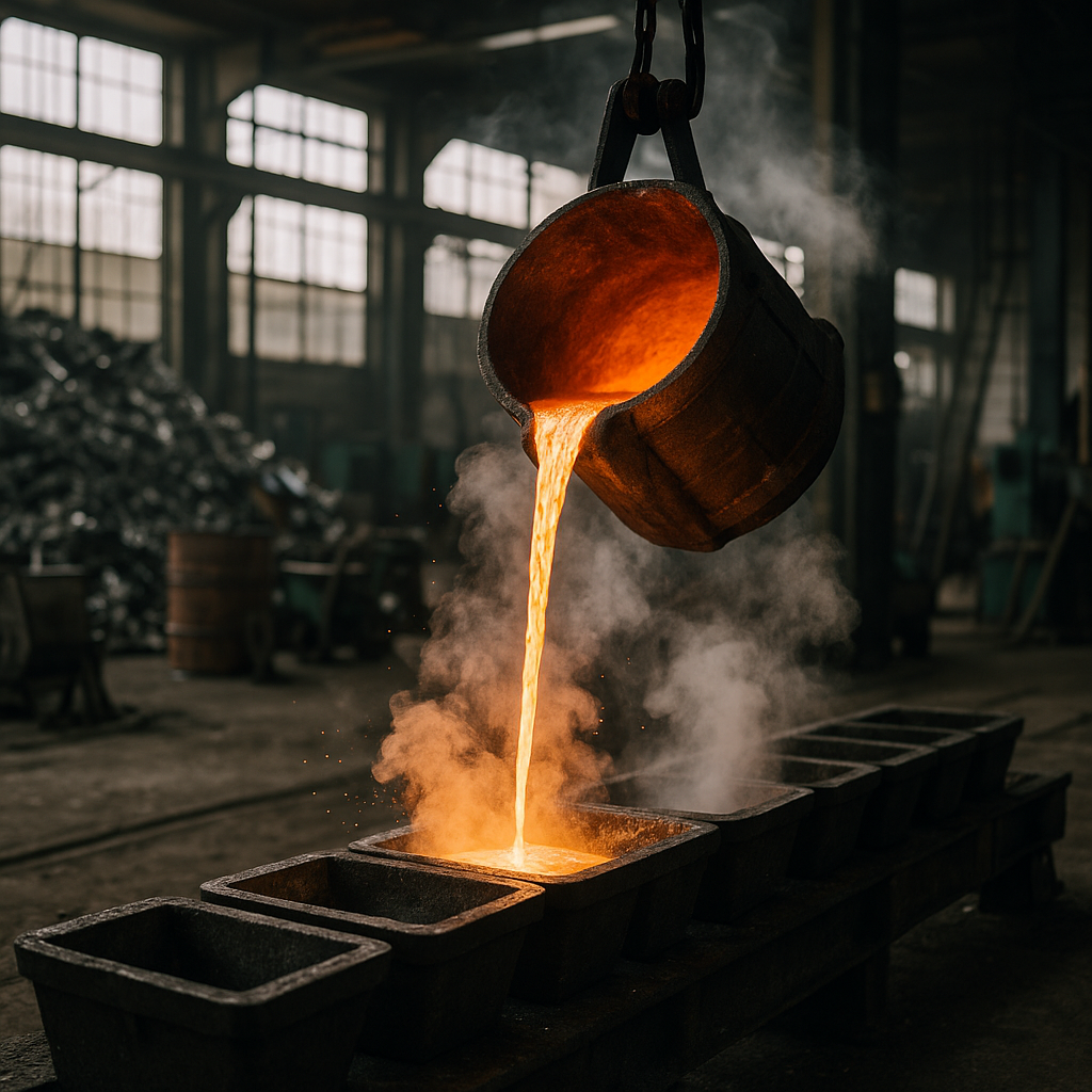 E‑waste and demolition waste are mixed at a waste recycling site in Dallas, TX