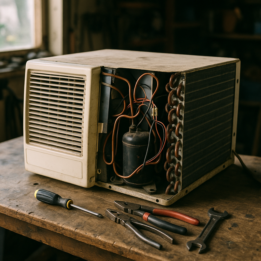 E‑waste and demolition waste are mixed at a waste recycling site in Dallas, TX