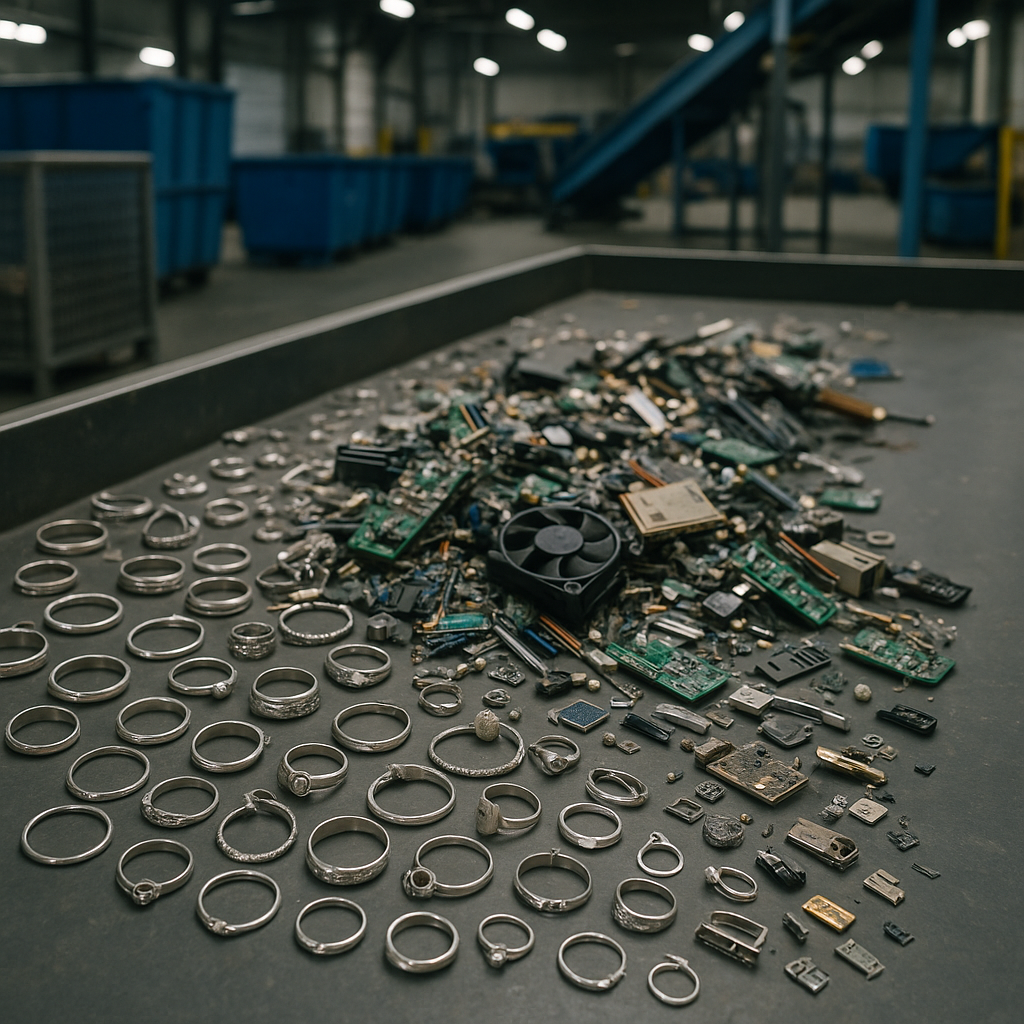 Waste Recycling and Green Earth Logo