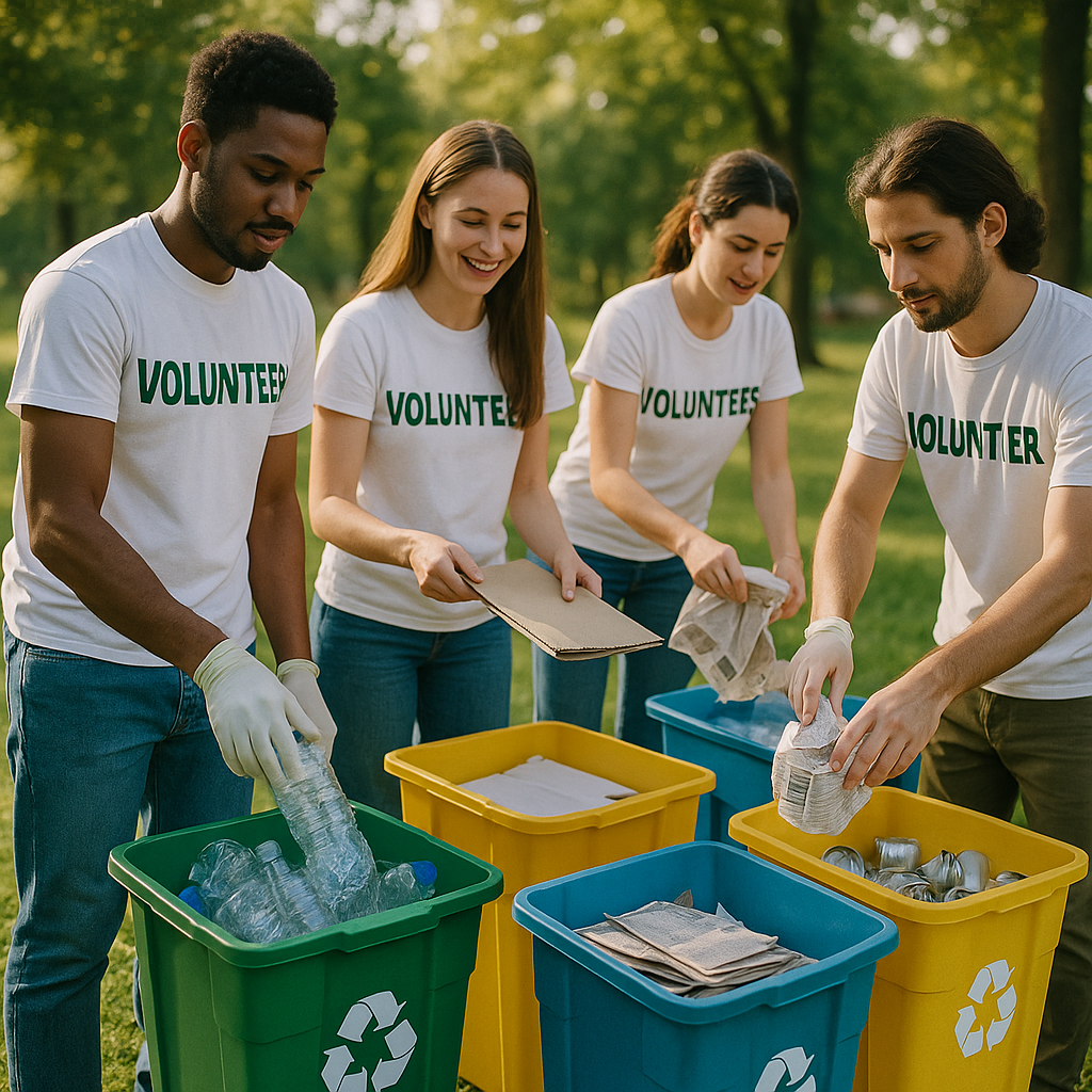 E‑waste and demolition waste are mixed at a waste recycling site in Dallas, TX