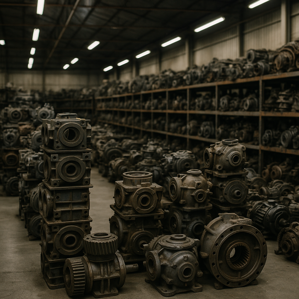 E‑waste and demolition waste are mixed at a waste recycling site in Dallas, TX