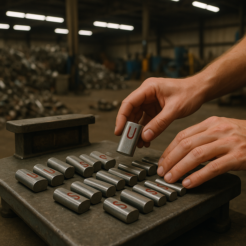 E‑waste and demolition waste are mixed at a waste recycling site in Dallas, TX