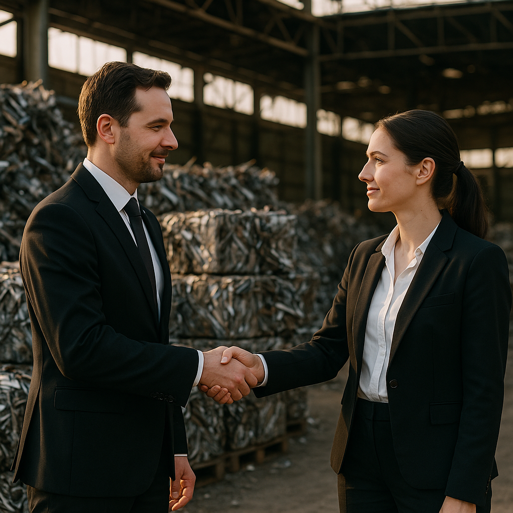 E‑waste and demolition waste are mixed at a waste recycling site in Dallas, TX
