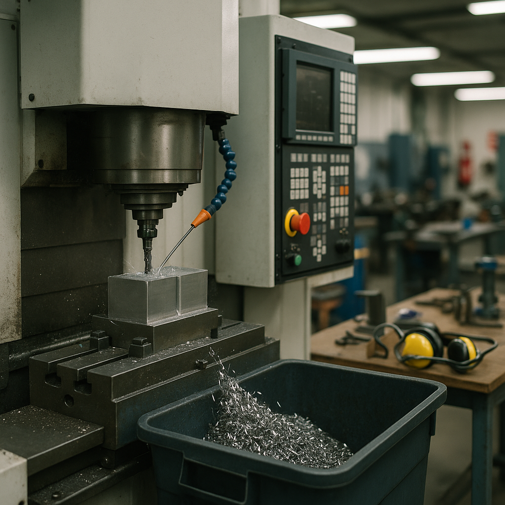 E‑waste and demolition waste are mixed at a waste recycling site in Dallas, TX