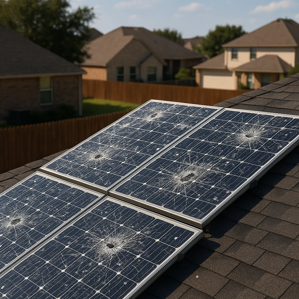 E‑waste and demolition waste are mixed at a waste recycling site in Dallas, TX