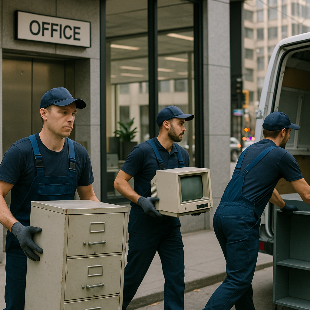 E‑waste and demolition waste are mixed at a waste recycling site in Dallas, TX