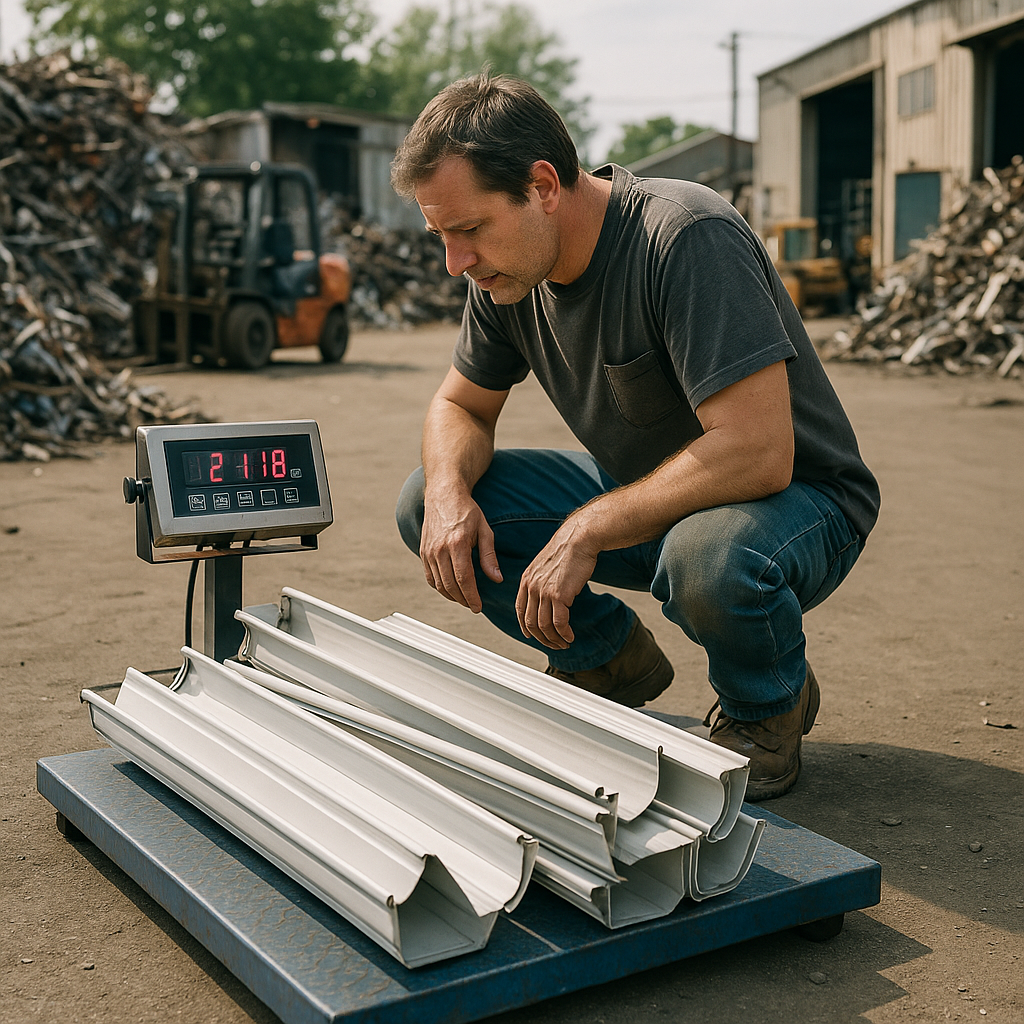 E‑waste and demolition waste are mixed at a waste recycling site in Dallas, TX