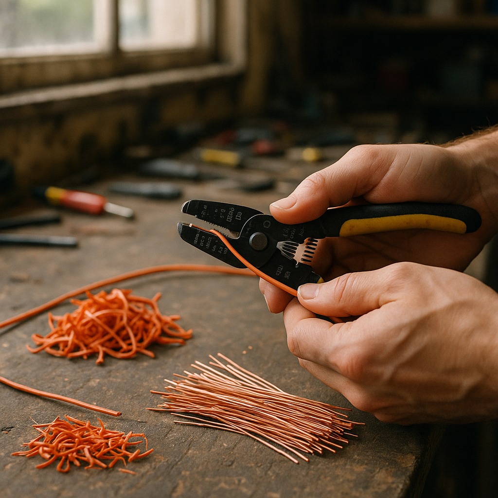 E‑waste and demolition waste are mixed at a waste recycling site in Dallas, TX