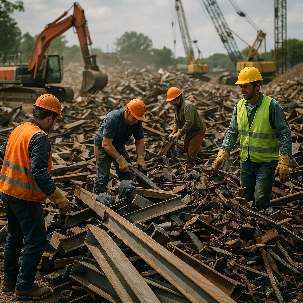 Featured image for “Demolition Steel Scrap Management in DFW: A Contractor’s Guide”