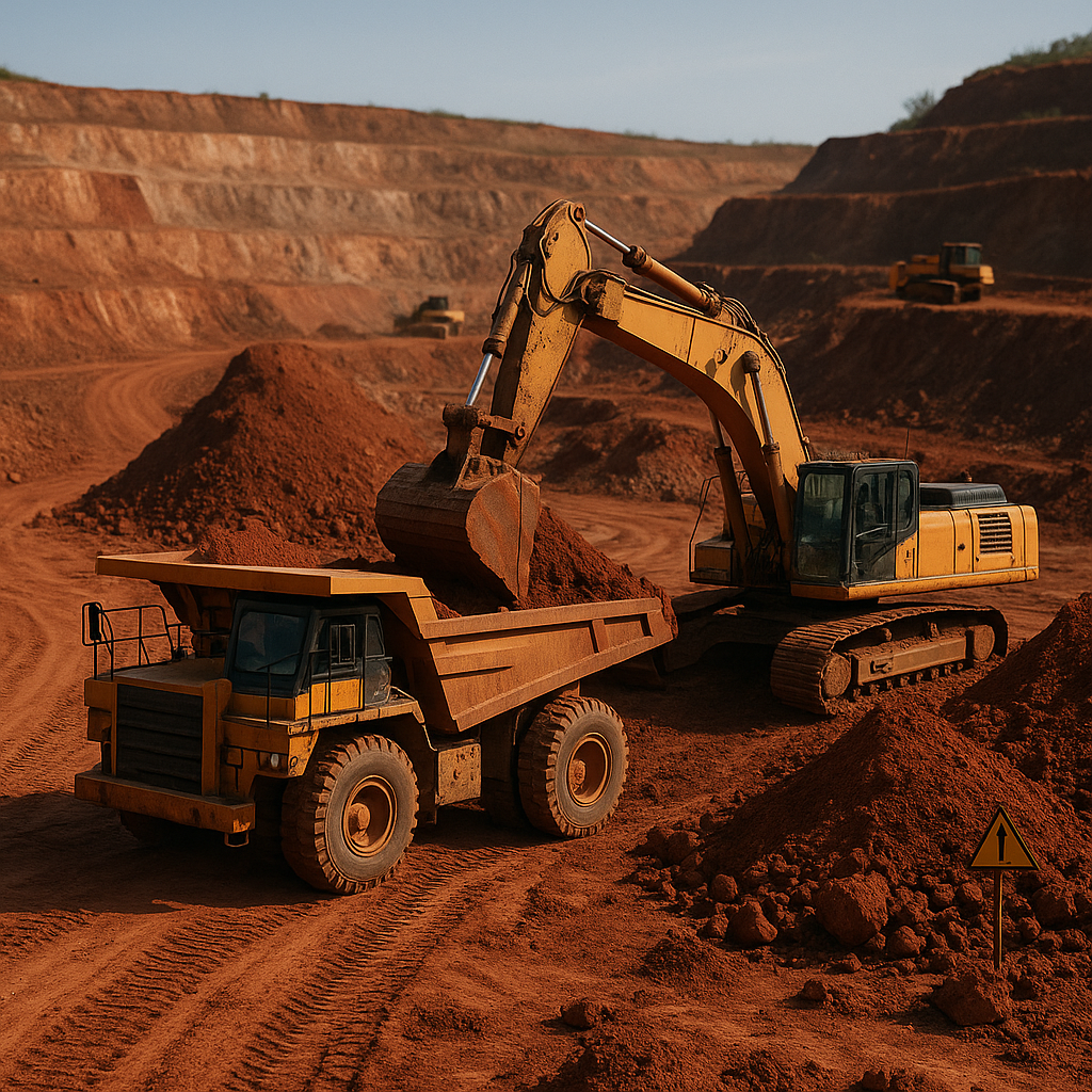 E‑waste and demolition waste are mixed at a waste recycling site in Dallas, TX