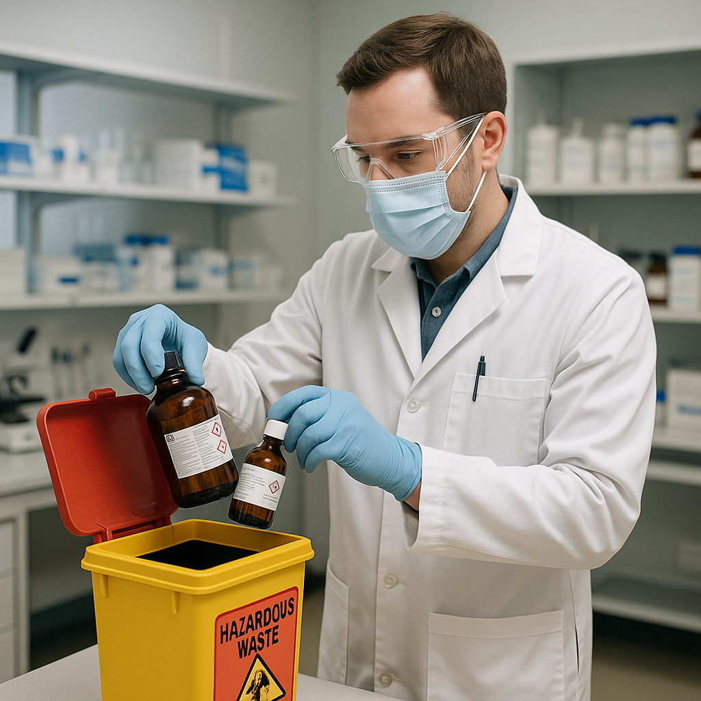 E‑waste and demolition waste are mixed at a waste recycling site in Dallas, TX