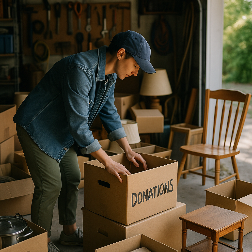 E‑waste and demolition waste are mixed at a waste recycling site in Dallas, TX