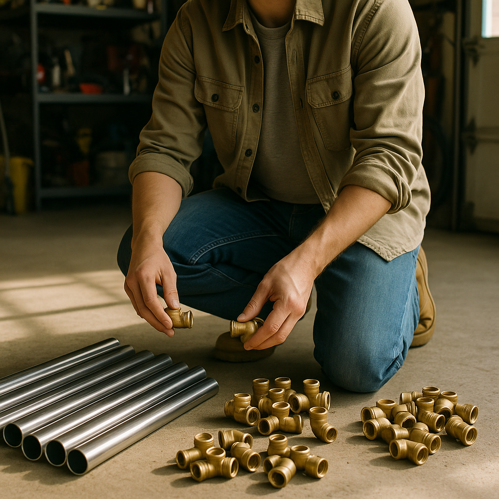 E‑waste and demolition waste are mixed at a waste recycling site in Dallas, TX