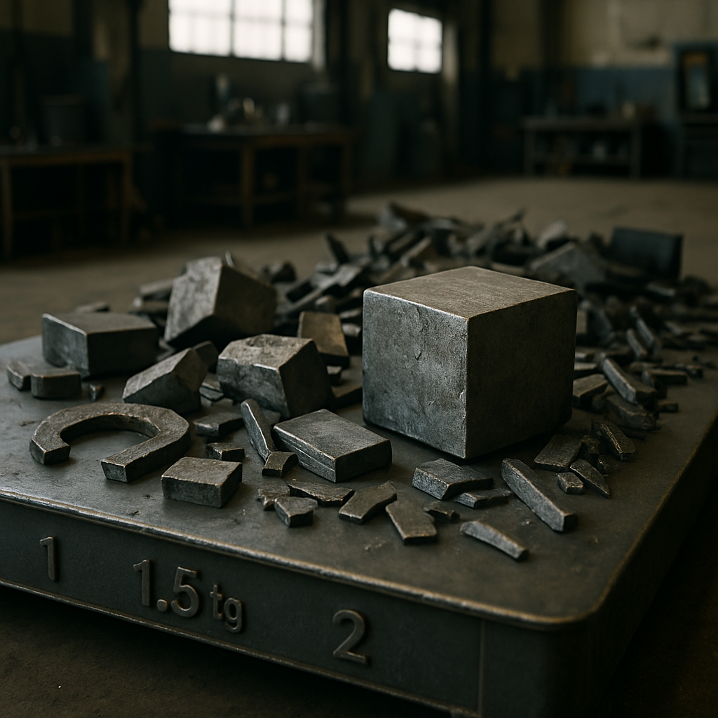 E‑waste and demolition waste are mixed at a waste recycling site in Dallas, TX