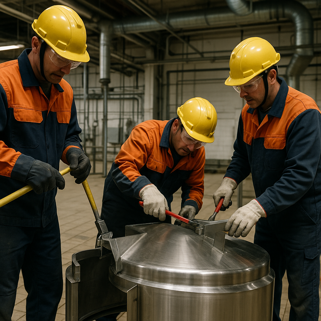 E‑waste and demolition waste are mixed at a waste recycling site in Dallas, TX